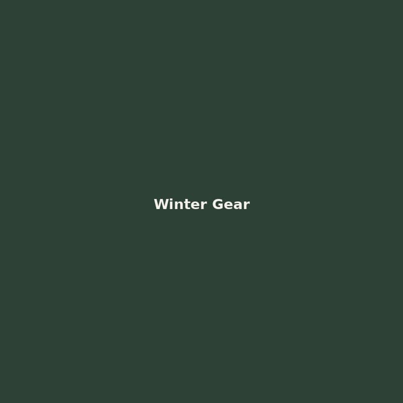 Winter Adventure Gear